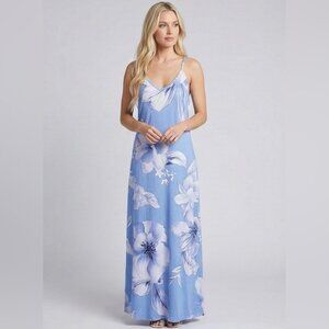 LAST ONE 🔥 Tropical Floral Maxi Dress Racerback V-Neck